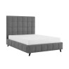 Starla Square Boucle Fabric Bed Frame side