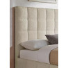 Starla Square Boucle Fabric Bed Frame ivory headboard