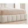 Starla Square Ottoman Storage Bed Frame Boucle Fabric footboard