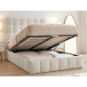 Starla Square Ottoman Storage Bed Frame Boucle Fabric lift up