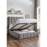 Starla Square Ottoman Storage Bed Frame Boucle Fabric grey