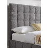Starla Square Ottoman Storage Bed Frame Boucle Fabric grey headboard