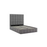 Starla Square Ottoman Storage Bed Frame Boucle Fabric grey internal