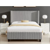 Gemini Cord Fabric Bed Frame front