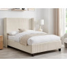 Gemini Cord Fabric Bed Frame ivory