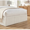 Gemini Cord Fabric Ottoman Bed Frame footend