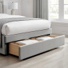 Ursa Drawer Bed Frame Velvet Fabric drawer opened