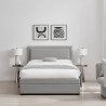 Ursa Drawer Bed Frame Velvet Fabric grey closed