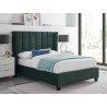 Polaris Recycled Low Carbon Fabric Bed Frame with Slatted Base green side