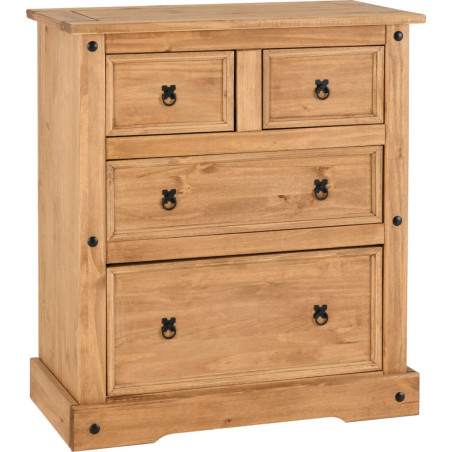 Corona Trio Set Distressed Waxed Pine - Home Divine