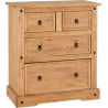 Corona Trio Set Distressed Waxed Pine - Home Divine