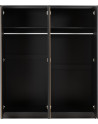 Malvern 4 Door Wardrobe black internal
