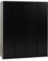Malvern 4 Door Wardrobe black closed