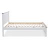 Chester Shaker Style Wooden Bed Frame Oak and White slats