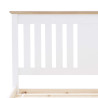 Chester Shaker Style Wooden Bed Frame Oak and White headend