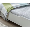 Copella Wooden Day Bed with Trundle White - 3ft Single headend