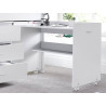 Ersa Mid Sleeper Bed With Storage Drawers and Desk White shelf
