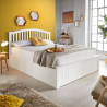 Grayson White Ottoman Storage Wooden Bed Frame