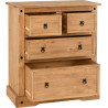 Corona Trio Set Distressed Waxed Pine - Home Divine