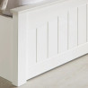 Grayson White Ottoman Storage Wooden Bed Frame footboard