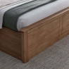 Malmo Wooden Ottoman Storage Bed Frame oak footend