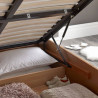 Malmo Wooden Ottoman Storage Bed Frame oak internal
