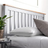 Malmo Wooden Ottoman Storage Bed Frame grey headend