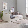 Tyler Single 3ft Wooden Day Bed white closed