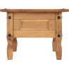 Corona 1 Drawer Coffee Table Distressed Waxed Pine side