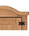 Corona 1 Door Wardrobe Distressed Waxed Pine top