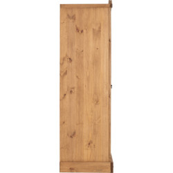 Corona 1 Door Wardrobe Distressed Waxed Pine side
