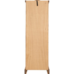 Corona 1 Door Wardrobe Distressed Waxed Pine back