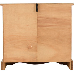 Corona 1 Door 4 Drawer Sideboard Distressed Waxed Pine back