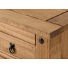 Corona 1 Door 4 Drawer Sideboard Distressed Waxed Pine top