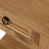 Corona 1 Drawer Console Table with Shelf Distressed Waxed Pine top