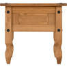 Corona 1 Drawer Lamp Table Distressed Waxed Pine side