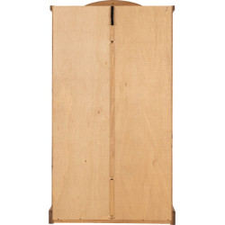 Corona 2 Door 1 Drawer Wardrobe Distressed Waxed Pine back