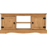 Corona 2 Door 1 Shelf Flat Screen TV Unit Distressed Waxed Pine front