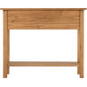 Corona 2 Drawer Console Table With Shelf Distressed Waxed Pine back