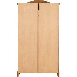 Corona 2 Door Wardrobe Distressed Waxed Pine back