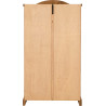 Corona 2 Door Wardrobe Distressed Waxed Pine back