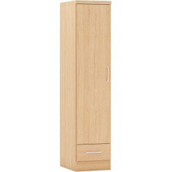 Nevada Sonoma Oak Effect 1 Door 1 Drawer Wardrobe - Home Divine