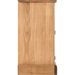 Corona 2 Door 5 Drawer Sideboard Distressed Waxed Pine side