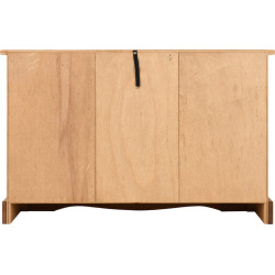 Corona 2 Door 5 Drawer Sideboard Distressed Waxed Pine back