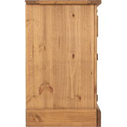 Corona 2 Door 2 Drawer Sideboard Distressed Waxed Pine side