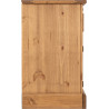 Corona 2 Door 2 Drawer Sideboard Distressed Waxed Pine side