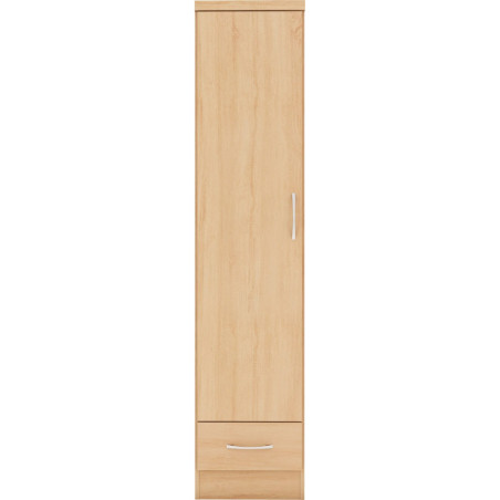 Nevada Sonoma Oak Effect 1 Door 1 Drawer Wardrobe - Home Divine