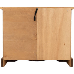Corona 2 Door 2 Drawer Sideboard Distressed Waxed Pine back