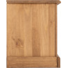 Corona 2 Drawer Flat Screen TV Unit Distressed Waxed Pine side
