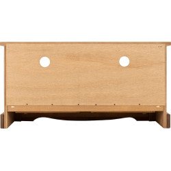 Corona 2 Drawer Flat Screen TV Unit Distressed Waxed Pine back